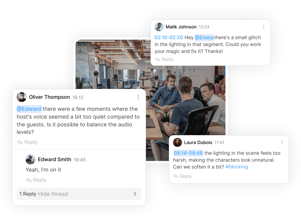 Frame-accurate feedback